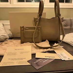 Songmont Medium Song Bag (New Version) - Cream Apricot W/receipt, Tags